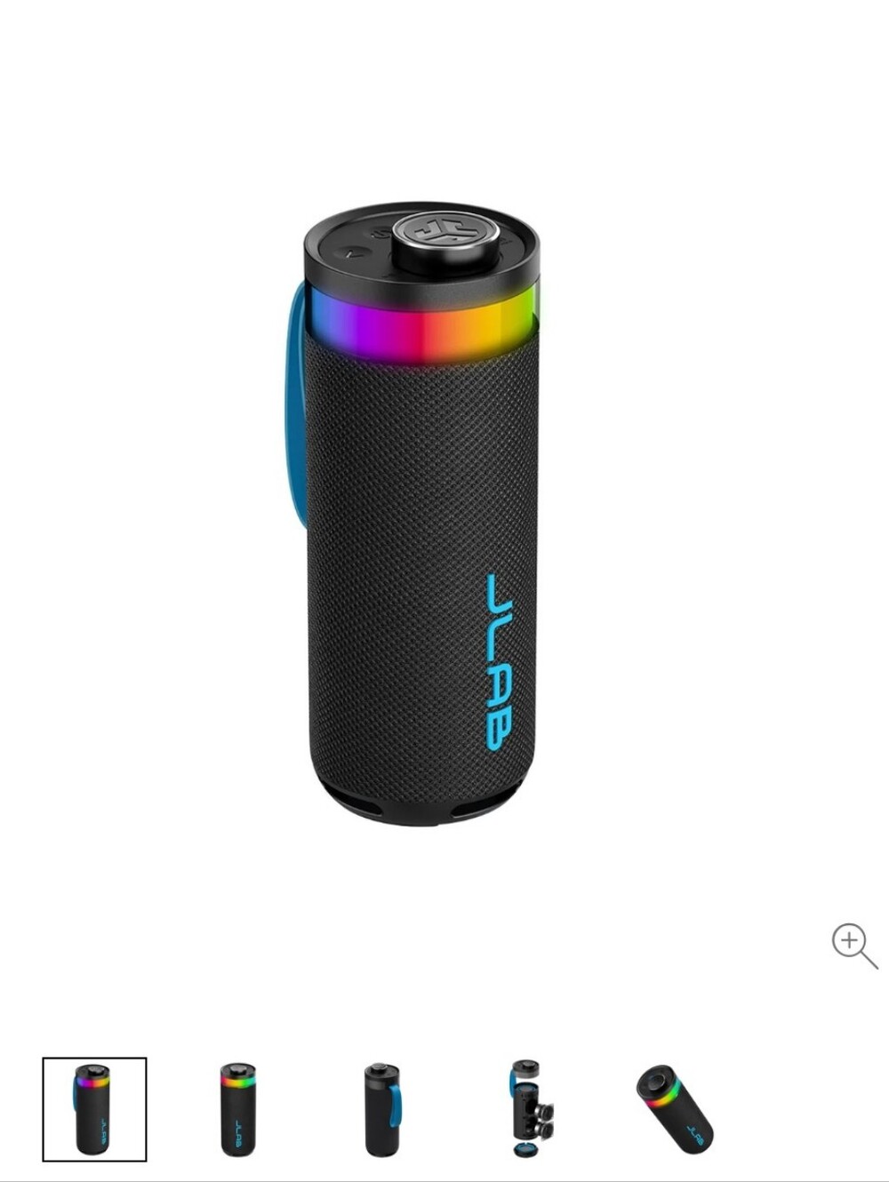 Go Party Portable Bluetooth Speaker - Black with RGB Light